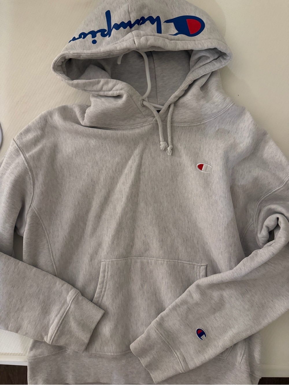 Champion Classic Gray Pullover Hoodie - Sweatshirt